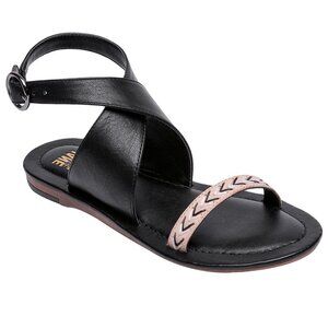 Jane and the Shoe Women's Afra Strappy Sandals - Black